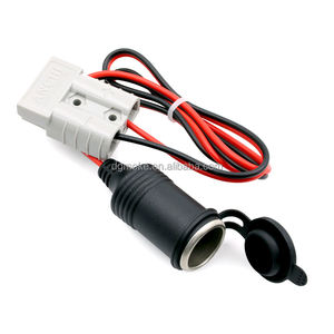 ANCHI 50A IP67 Su Geçirmez 600V 10AWG Saf Bakır İletkenli SPT-2 Silikon Kılıflı 30cm Araç Çakmak Soketi Kablosu (Motosiklet için) - Product Image 1