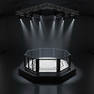 Jaula de Campeonato <span class=keywords><strong>UFC</strong></span> Elevada, Portátil, para Exteriores, Octagonal, para Entrenamiento de MMA, Personalizable, de Acero, para Boxeo y Artes Marciales - Product Image 1