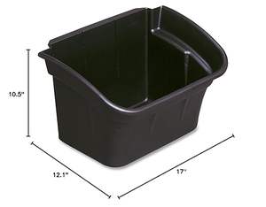 Accessoire <span class=keywords><strong>de</strong></span> <span class=keywords><strong>poubelle</strong></span> <span class=keywords><strong>de</strong></span> <span class=keywords><strong>chariot</strong></span> utilitaire <span class=keywords><strong>de</strong></span> produits commerciaux, 8 gallons, <span class=keywords><strong>poubelle</strong></span> résistante d'attachement <span class=keywords><strong>de</strong></span> <span class=keywords><strong>chariot</strong></span> <span class=keywords><strong>de</strong></span> bus <span class=keywords><strong>avec</strong></span> des poignées supérieures - Product Image 3