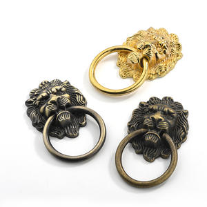 มือจับเฟอร์นิเจอร์รูปหัวสิงโตสมัยใหม่ ทำจากโลหะผสมสังกะสี สำหรับลิ้นชักห้องนอน ตู้เสื้อผ้า-มือจับตู้ ตู้เสื้อผ้าแบบแข็งแรง ติดตั้งง่าย - Product Image 4