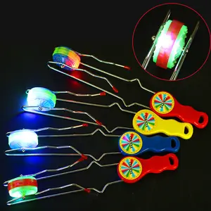 Coloré Led Clignotant Rail Roulant Volant Enfants Yoyo Ball Jouet Cadeaux Mignon Led Lumière Rail Roulant Yoyo Ball Jouets