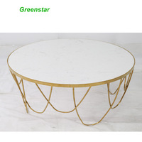 Cadre de verre finition dorée moderne, 2 étagères, Table basse/d'appoint pour salon, livraison gratuite