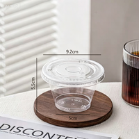 Gobelet en plastique transparent jetable de 180 ml pour pudding, mini gâteau à la crème, tiramisu, macaron, dessert à emporter
