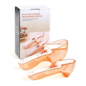 Juego de Dos Cucharas Medidoras Ajustables de Cocina, Cucharas de Plástico <span class=keywords><strong>para</strong></span> Hornear con Escala <span class=keywords><strong>para</strong></span> Ingredientes Secos y Líquidos - Product Image 6