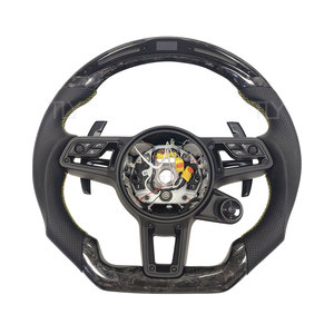 Volant en fibre de carbone forgé avec LED, accessoires de voiture personnalisés pour les modèles 991 992 958 970 971 - Product Image 2