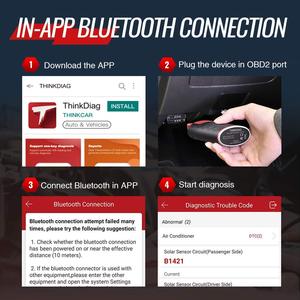 Outil de diagnostic OBD2 ThinkDiag avec logiciel complet, 15 services de réinitialisation, garantie d'un an et application ThinkDiag+ - Product Image 5