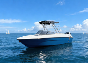 Yate Deportivo de Fibra de Vidrio L620 para 10 Personas, 20 pies, con Doble Motor Fuera de Borda de 150HP, Construcción Soldada, para <span class=keywords><strong>Crucero</strong></span> y Wake Surfing - Product Image 4
