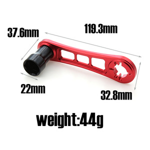 R.s bánh xe Hex trung tâm cờ lê cho 1/8 quy mô 1/10 <span class=keywords><strong>RC</strong></span> Xe công nghiệp cấp tự làm công cụ sửa chữa thép xử lý 17mm tay áo bánh đà công cụ R47 - Product Image 3