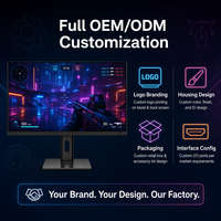 Monitor Gaming 27" QHD 300Hz Fast IPS 0.5ms 2560x1440 Layar Esports Grosir Partai Besar OEM Logo Kustom Harga Pabrik