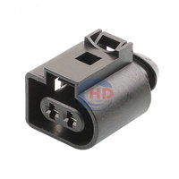Système de connecteur femelle étanche Haidie 2 broches MCP noir, adapté aux connecteurs d'alimentation de capteurs 1-1355339-3