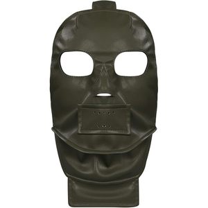 Máscara de Cuero Completa SINSEN Riddler, Disfraz de Halloween para Adultos, Accesorio Reutilizable para Fiestas - Product Image 1