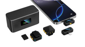 Micrófono de Solapa Inalámbrico Profesional SX36B con Condensador para iPhone, Estuche de Carga Tipo C, XLR con Cancelación de Ruido - Product Image 6