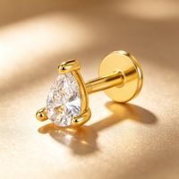 Nouvelles boucles d'oreilles en zircon, chaîne simple et élégante, pour femme, pour le quotidien et toutes les occasions.