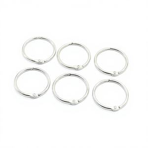 Anillas de Encuadernación de Acero Inoxidable Plateadas de 1 Pulgada EWANG, Anillas para Hojas Sueltas, para Álbumes de Recortes y Cuadernos de Dibujo - Product Image 1