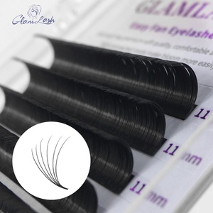 GLAMLASH Soft flowing automatico Fast Fan auto-Making facile Volume ciglia finte stile naturale trucco ciglia ciglia fiore - Product Image 3