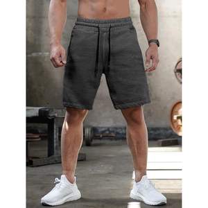 2025 pantalones cortos deportivos para correr para hombre, pantalones cortos ligeros de poliéster para entrenamiento de gimnasio, cintura elástica, cómodos pantalones cortos Cargo Logo - Product Image 2