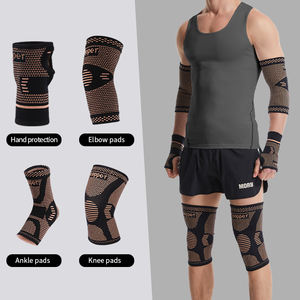 Vierteiliges Schutz ausrüstung sset Stoff Kupfer Knie Ärmel Handgelenks tütze Ellbogen Ärmel Knöchel Ärmel - Product Image 2