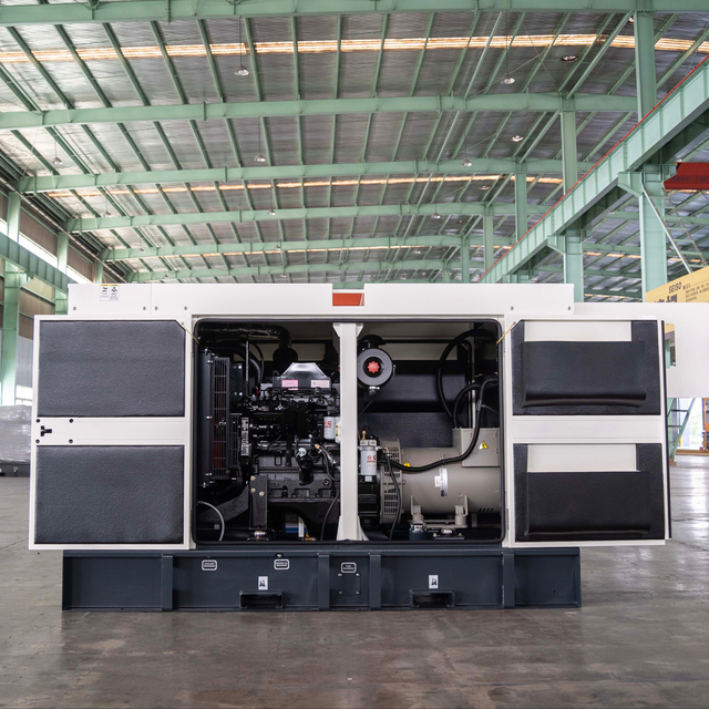 High Quality1500rpm Diesel Generator Set 375kva 300kw Soundproof Canopy Genset with Electrical Efficiency ATS for Industry