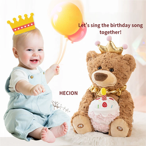 ตุ๊กตาหมีพูดได้ ดีไซน์ใหม่จาก HECION พร้อมฟังก์ชั่นบันทึกเสียง ร้อง<span class=keywords><strong>เพลง</strong></span>สุขสันต์วันเกิด - Product Image 3