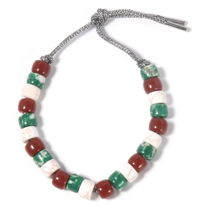 ZMZY — Bracelet perle à rouleau neutre, Kit de bijoux à gros trous, perles arc-en-ciel - Product Image 2