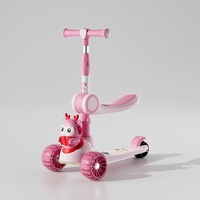 Scooter 3 roues léger pliable pour enfants avec roues en caoutchouc pour les âges 3-12 ans Nouveau modèle de haute qualité vente en gros