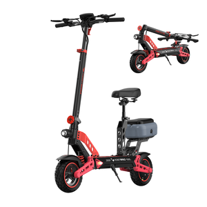 Patinete Eléctrico T4B-n Plegable con Conexión Bluetooth, Llantas de 10 Pulgadas, Amortiguación de Doble Rueda, Asiento y <span class=keywords><strong>Caja</strong></span> de Almacenamiento Trasera - Product Image 1