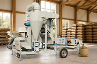Machine de nettoyage à air compacte pour petites graines d'avoine, équipement de décorticage économique, prix direct usine