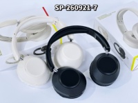 Casque Bluetooth sans fil pliable avec haut-parleur magnétique blanc de 40 mm, écouteurs portables supra-auriculaires pour la musique et les jeux