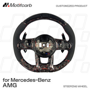 Volante de Fibra de Carbono Personalizado para Mercedes-Benz, Estilo AMG, Actualización 2018-2021, G350, G550, C300, C63 S, CLA, GLA, GLE, GLS, E300, S400 - Product Image 2
