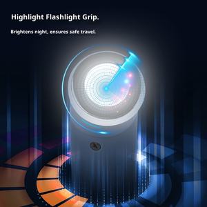 Automatic Reflective LED <b>Light</b> Sun Protection Three-Folding Reverse Umbrella Fiber <b>Shell</b> Alloy Pole Printed Logo Advertising - Product Image 4