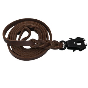 Nhiệm Vụ Nặng Nề Con Chó Đào Tạo Dây Xích Da Chính Hãng Bện Con Chó Dây Xích Với Phát Hành Nhanh Chóng Khóa Chiến Thuật Ếch Clip - Product Image 4