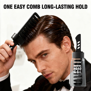 Gel per <span class=keywords><strong>Capelli</strong></span> Personalizzato a Marchio Privato, a Base d'Acqua, 260ml, Lunga Durata, Olio Lucidante per <span class=keywords><strong>Capelli</strong></span> da <span class=keywords><strong>Uomo</strong></span> <span class=keywords><strong>con</strong></span> Pettine Applicatore - Product Image 6