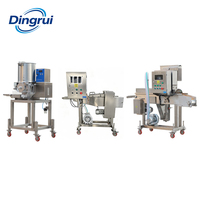 Ligne de production automatique de galettes de hamburger, de farce et de panure, machine à fabriquer des aliments frits