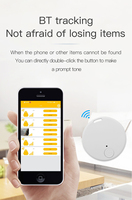 Traceur Bluetooth rond léger pour objets personnels, porte-clés pour sacs à dos, portefeuilles, animaux de compagnie et accessoires de voyage