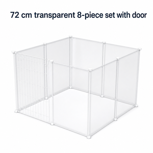 Recinto per Cani da Interno con Toilette, Gabbia per Cani e Gatti, Porta di Isolamento, Recinzione Combinabile Liberamente per Cani di Piccola e Media Taglia - Product Image 4