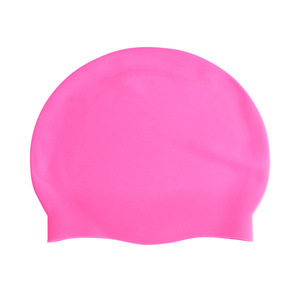 Gorro de natación de silicona pura para adultos de 55/60 g, impermeable, con protección para los oídos, unisex, gorro de natación de color sólido, personalizable con logotipo o - Product Image 1