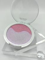 Palette de fard à joues naturel 3D Rose 2 couleurs, longue tenue, sans cruauté, minéral, waterproof, avec protection solaire, fini mat, luxe léger