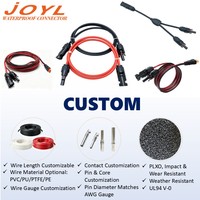 JOYL 6mm Stecker/Buchse MC-4 IP67 Wasserdichter 45A PV-Steckverbinder für Solaranlagen-Kabelverbindungen