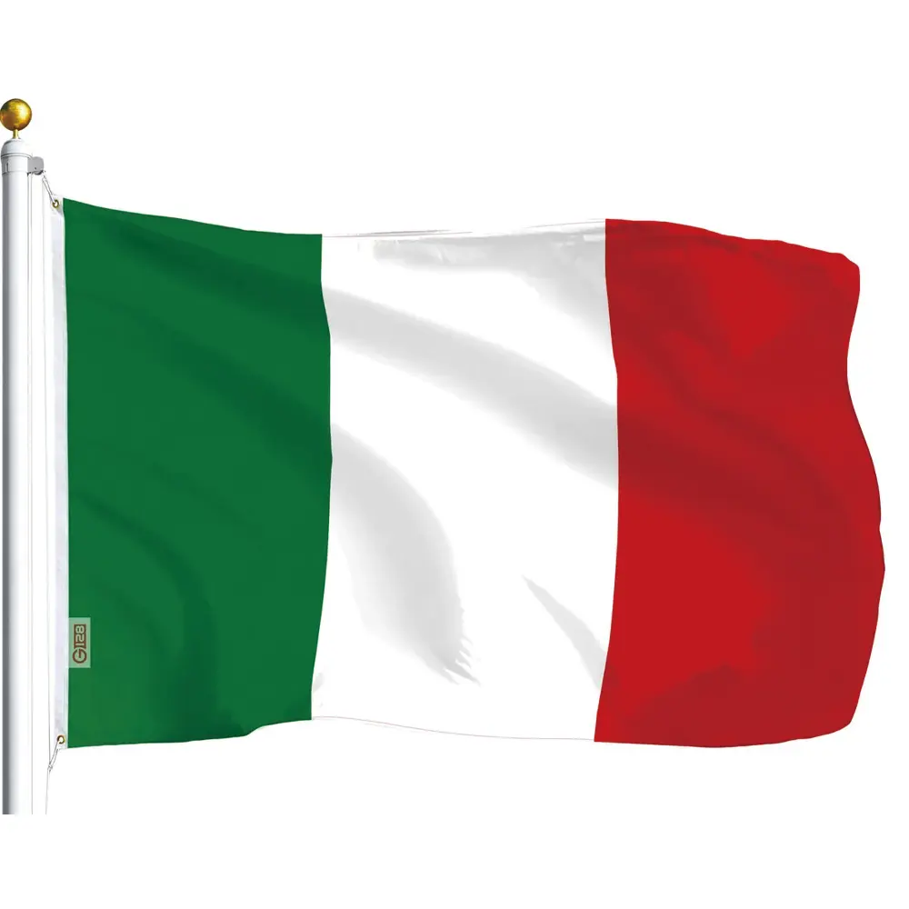 Flagnshow High-End Gedrukt 3X5 Ft 90X150Cm Italië Nationale Vliegende Italiaanse Vlag 100% Polyester