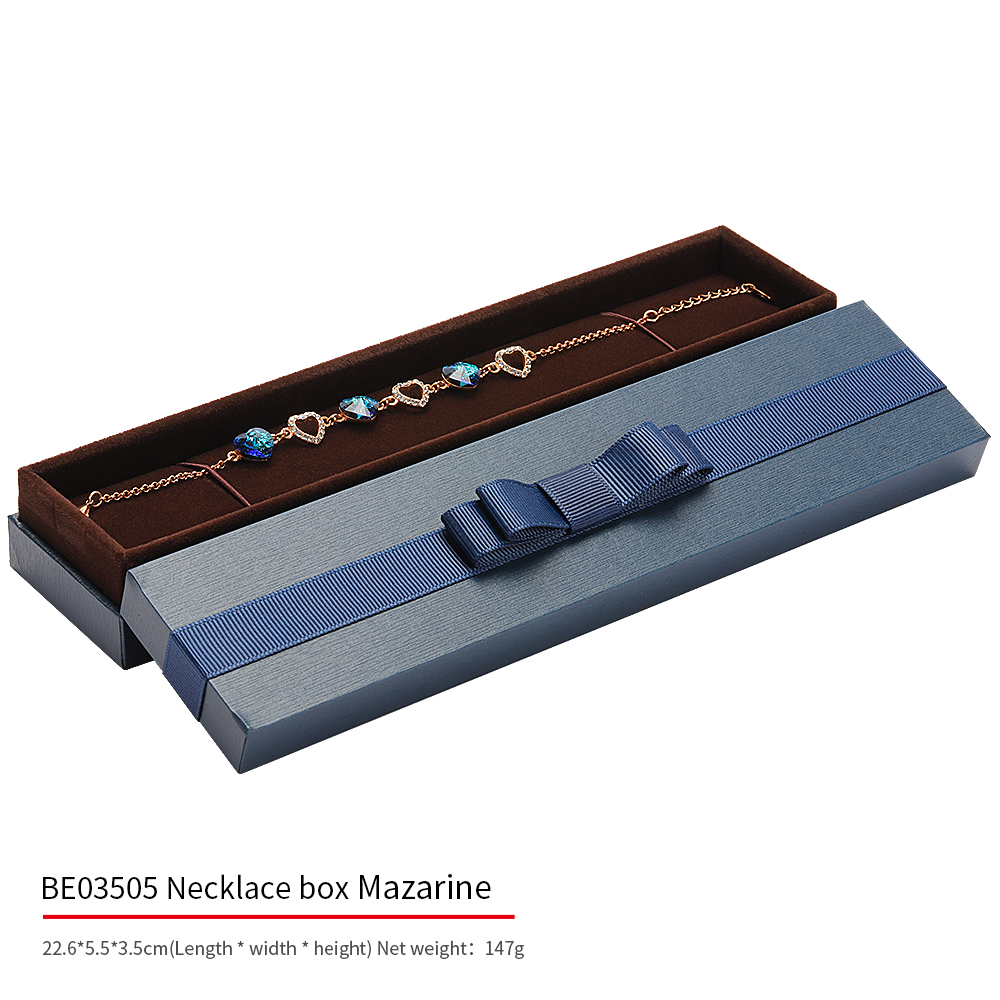 BE03505 Collar/caja de pulsera-Azul oscuro