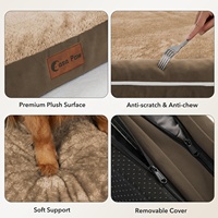 Orthopädisches Wasserdichtes Eierkarton-Schaumstoff Hundebett Abnehmbarer Bezug Rutschfester Boden Waschbar Extra Großes Luxus-Hundebett Hohe Qualität