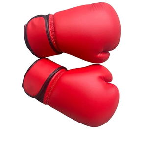 Gants de boxe en cuir de qualité supérieure professionnels doigt complet pour la fermeture sérigraphie couleurs personnalisées impression de Logo en vrac - Product Image 3