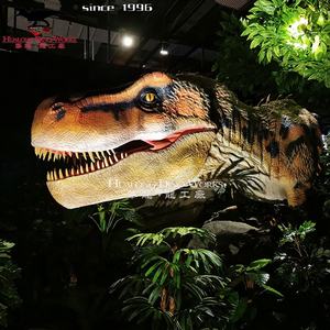 Крытая игровая площадка, аниматронный настенный динозавр T-rex Head - Product Image 6