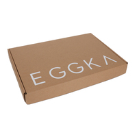 Boîte d'emballage en papier ondulé pliable et personnalisé, avec poignée en plastique, pour ordinateur de bureau et tv, 50 unités