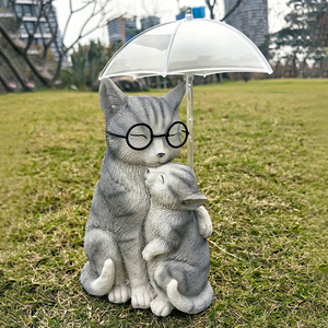 Decoración de Gato con Luces LED Solares para Jardín, Pequeña, Resistente al Agua, Certificada por CE, RoHS y FCC, Ideal para Regalos de Supermercado, Jardín y Festividades - Product Image 3