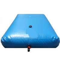 Tissu de bâche enduit de PVC d'équipement d'irrigation d'oreiller de vessie de réservoir d'eau pliable portatif de fabricant de JLM