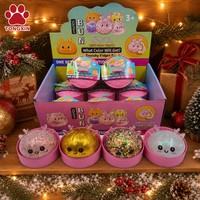 Jouet Squishy TONGXIN en forme de Boulette de Noël Rennes, en TPR à Rebond Lent, Jouet Anti-Stress de Noël, Vente en Gros, Logo Personnalisé, OEM