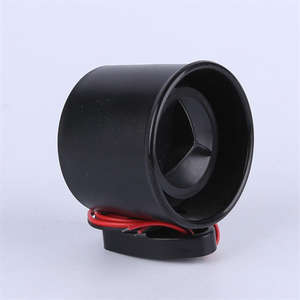 Alarme électronique portable haute puissance à vente chaude, sirène de sécurité extérieure noire, étanche, haut décibel, klaxon piézo, alarmes - Product Image 3