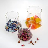 Bocaux en verre borosilicate haute résistance à la chaleur avec couvercle hermétique en bambou pour le stockage des aliments