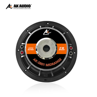 AK-S801 8 pouces haut-parleur basse professionnel Subwoofer 400w RMS Power Dual 2 ou Dual 4ohm Car Audio Subwoofer pour système CAR